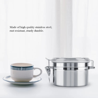 Stainless Steel Coffee Container Vacuum Sealed Storage Jar for Sugar Tea Bean Coffee Container Stainless Steel Coffee Container