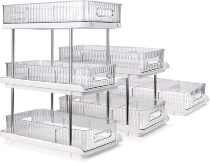 3-Tier under Sink Organizer – Pull-Out Storage for Kitchen & Bathroom – under Bathroom Sink Organizer, under Sink Organizer Storage, under Cabinet Storage Organizer