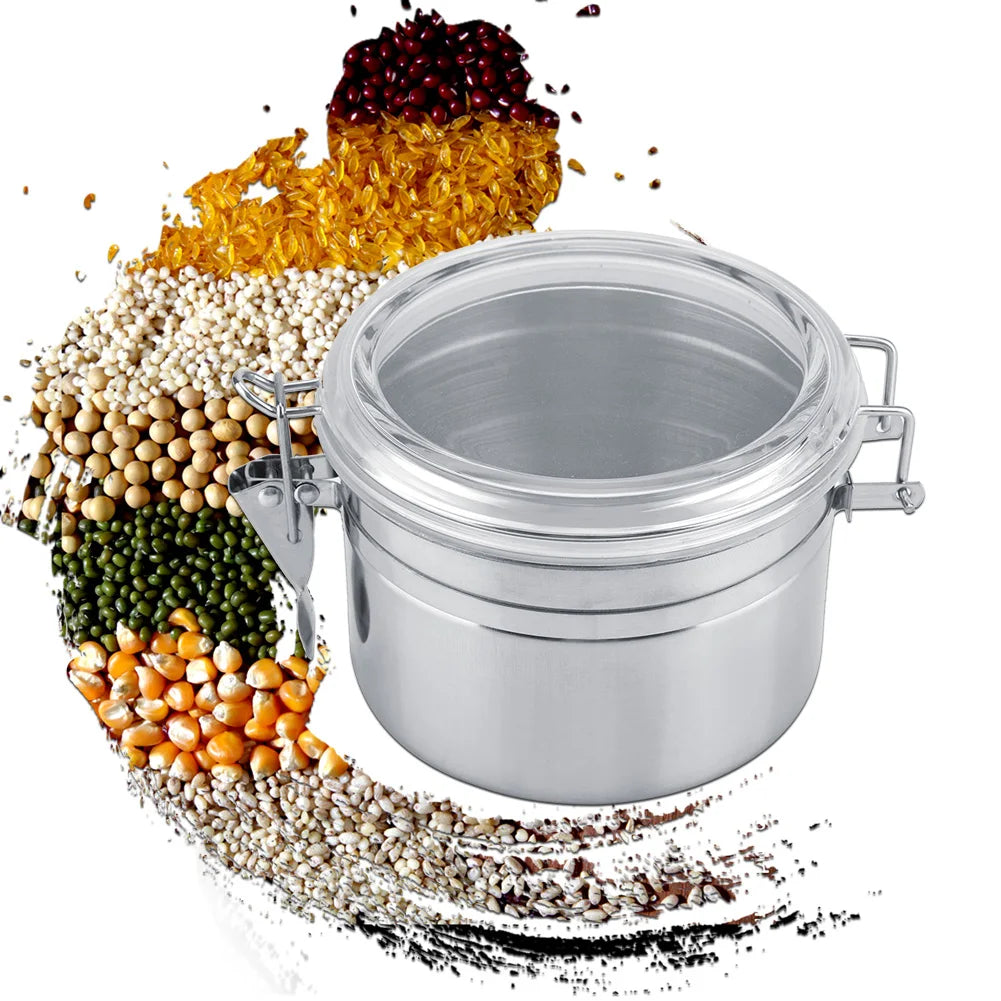 Stainless Steel Coffee Container Vacuum Sealed Storage Jar for Sugar Tea Bean Coffee Container Stainless Steel Coffee Container