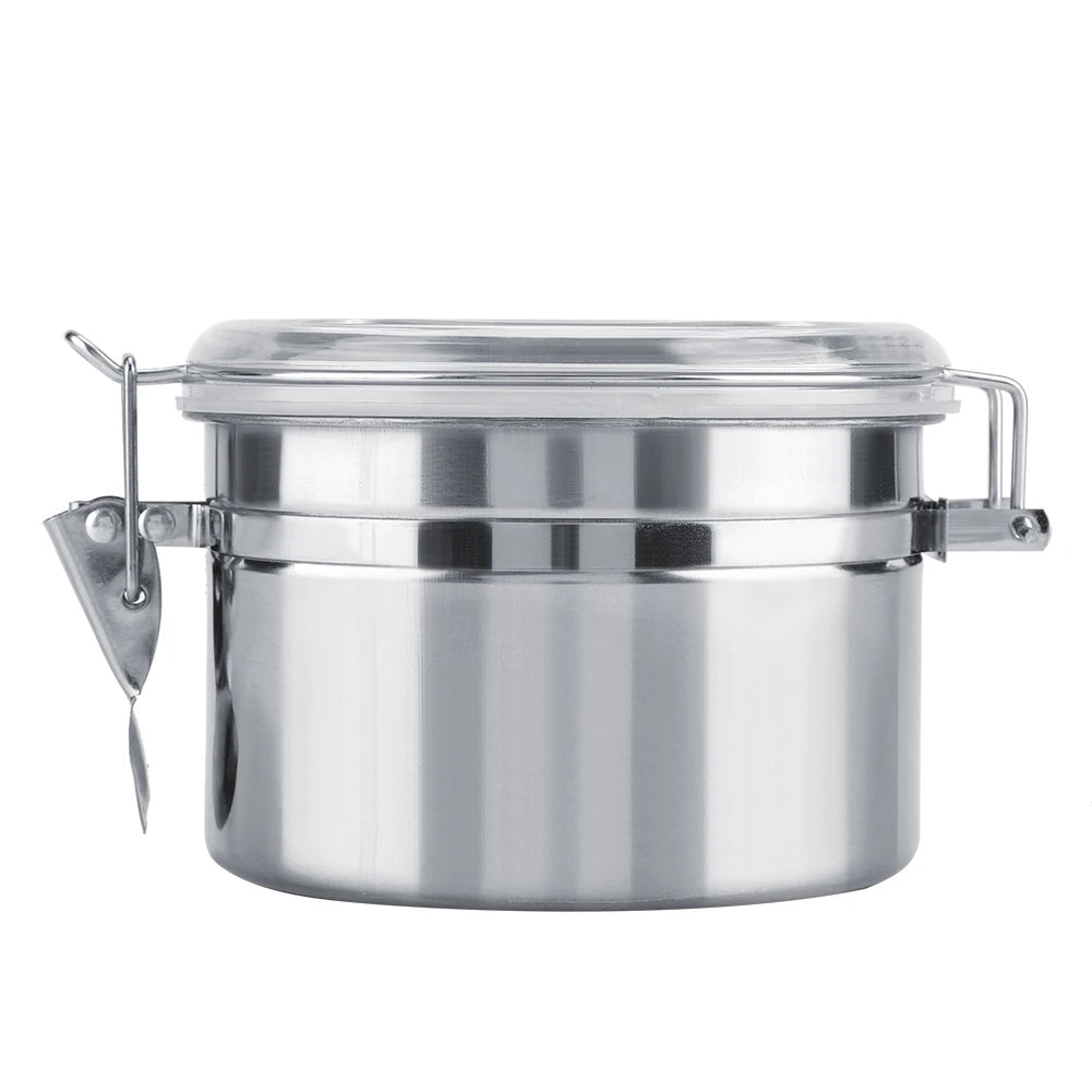 Stainless Steel Coffee Container Vacuum Sealed Storage Jar for Sugar Tea Bean Coffee Container Stainless Steel Coffee Container